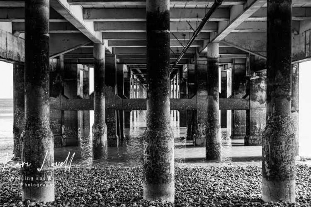 Underneath Penarth pier