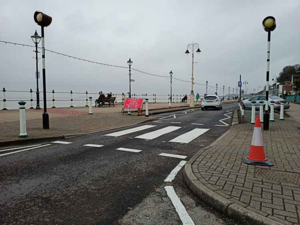 New lick of paint for zebra crossing and nearby loading bay.