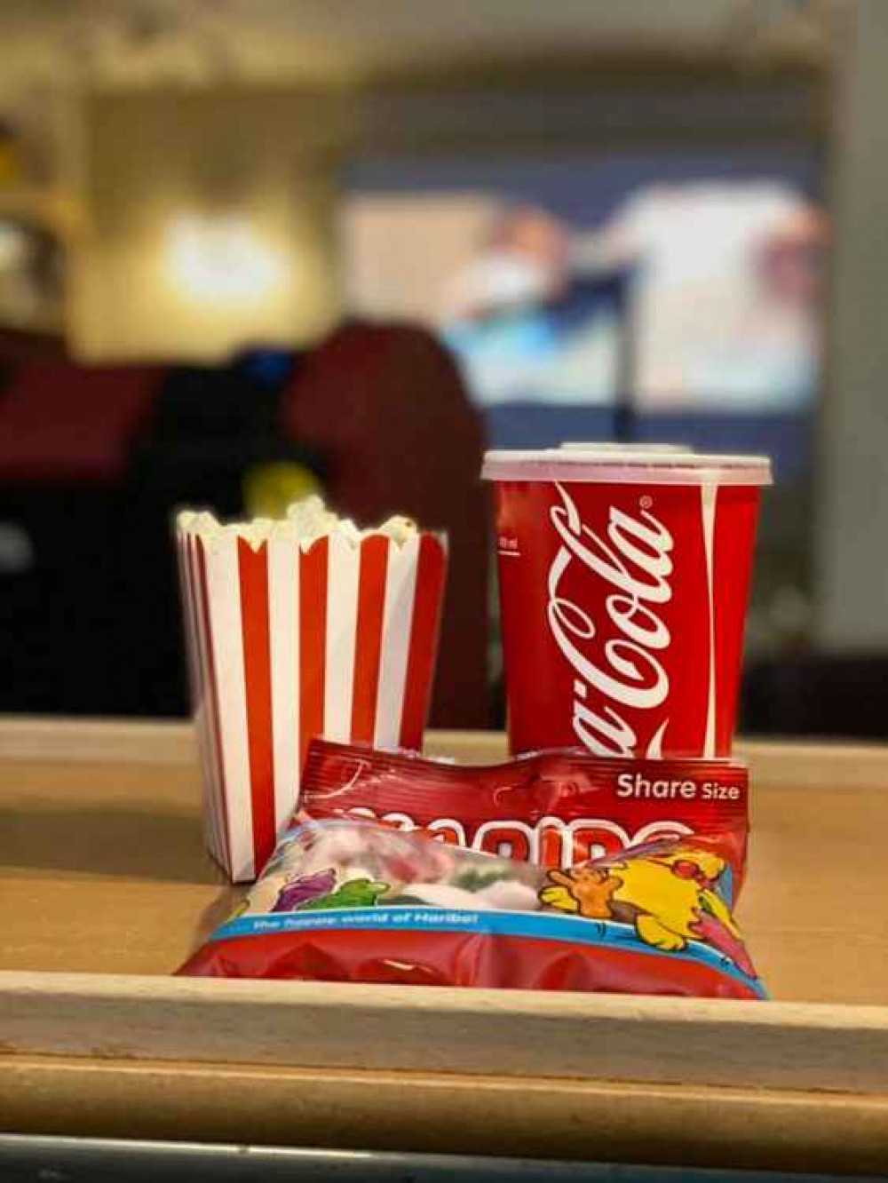 Some of the cinema snacks enjoyed by the residents.