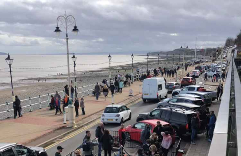 The Esplanade has been a busy place at times since the outdoor activity restrictions were lifted.