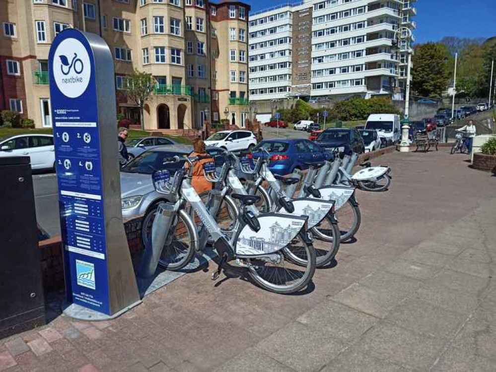 Nextbikes on Penarth Esplanade