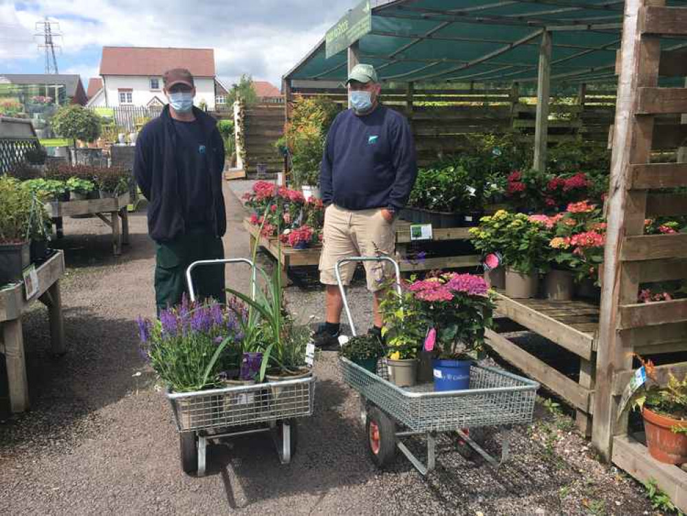 Barbro and Vale of Glamorgan groundskeepers spend the excess £220 in Style Gardens in Wenvoe