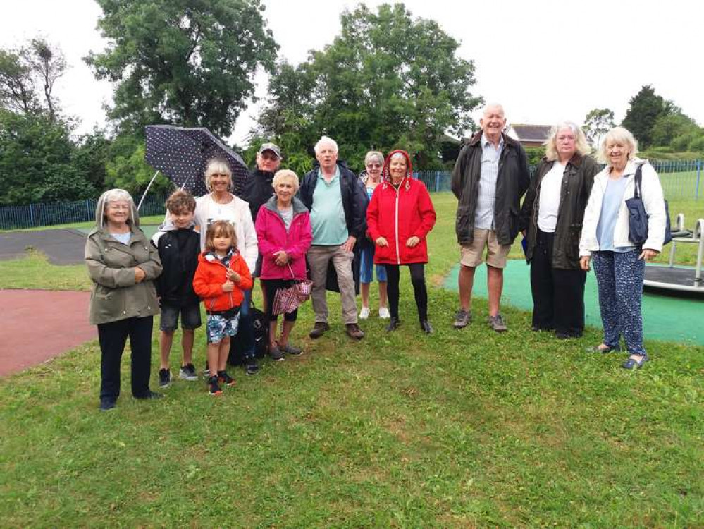 Some of the residents campaigning for a park upgrade