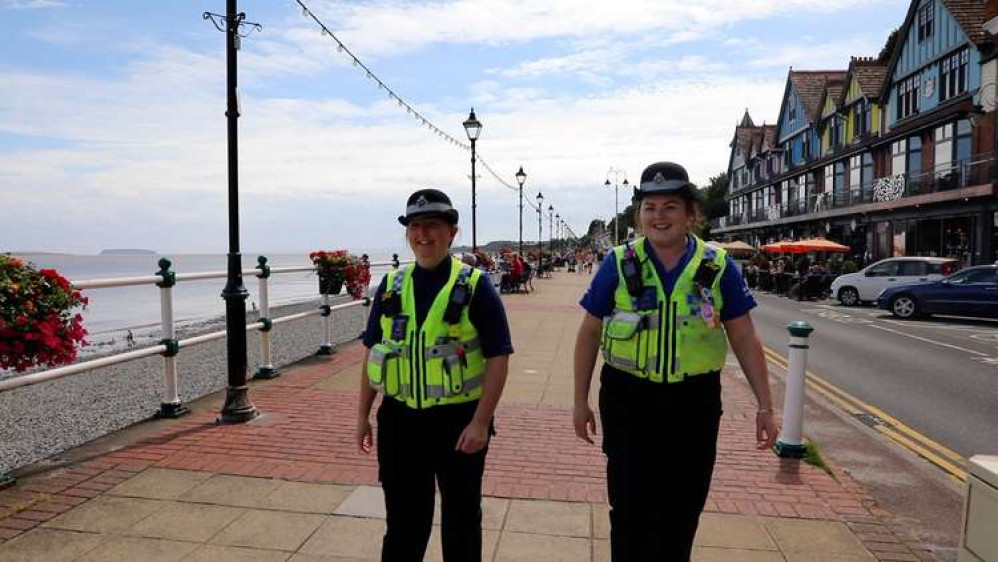 South Wales Police say anti-social behaviour has been almost halved along the coastline in Penarth and the Vale