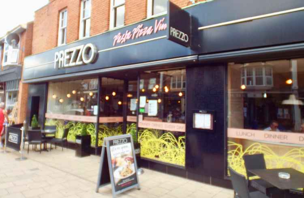 Prezzo in Hamilton Road, Felixstowe, reopening towards the end of the month (Picture - Nub News)