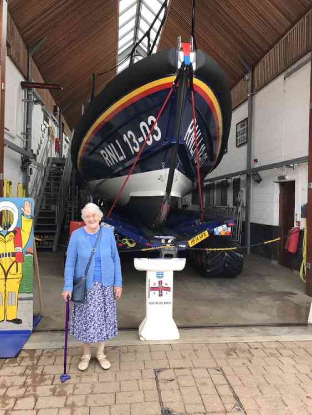 Myrt visits Exmouth Lifeboat Station Myrt visits Exmouth Lifeboat Station