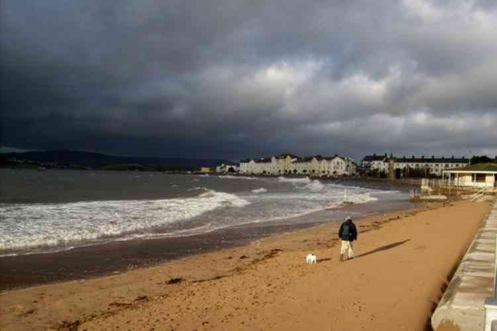 A storm off the coast of Exmouth. Picture courtesy of Liz Moon.