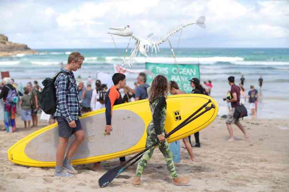 The event takes place on Saturday on Exmouth Beach.