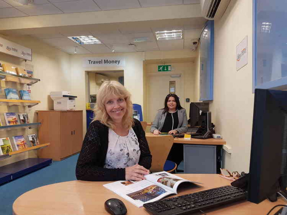 (L to R) Jackie Collins and Kayleigh Herbert, both former Thomas Cook employees. (L to R) Jackie Collins and Kayleigh Herbert, both former Thomas Cook employees.