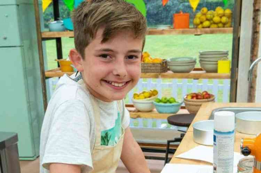 Exmouth's Bake Off contender, George. Picture courtesy of BBC/Love Productions. Exmouth's Bake Off contender, George. Picture courtesy of BBC/Love Productions.