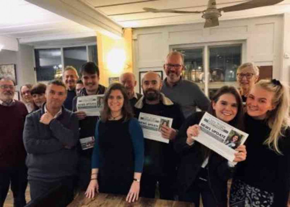 Claire Wright and her core team after hearing an election will take place in December. Claire Wright and her core team after hearing an election will take place in December.