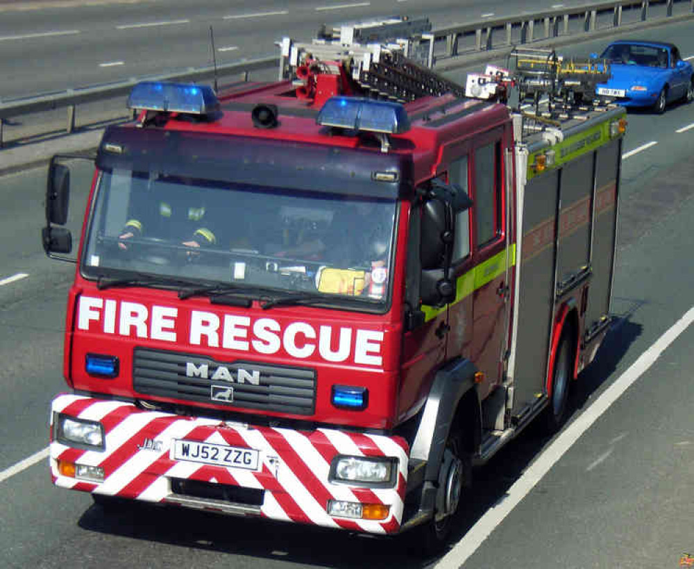 File picture of a Devon and Somerset Fire and Rescue service fire engine (Image Graham Richardson). File picture of a Devon and Somerset Fire and Rescue service fire engine (Image Graham Richardson).
