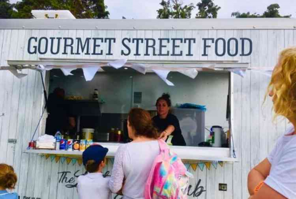 One of the many food stalls at last year's Exmouth Festival. Image courtesy of Exmouth Festival.