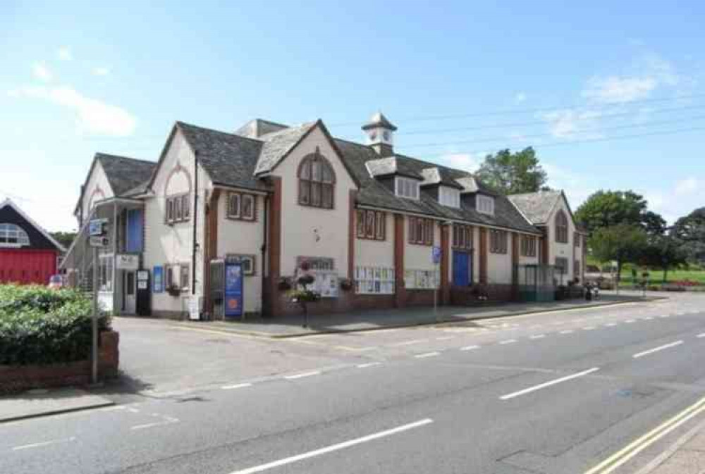 The Public Hall in Budleigh Salterton. Picture courtesy of Maurice D Budden. The Public Hall in Budleigh Salterton. Picture courtesy of Maurice D Budden.