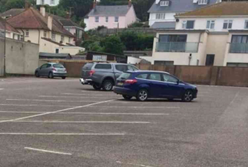 Rolle Mews Car Park in Budleigh Salterton. Rolle Mews Car Park in Budleigh Salterton.