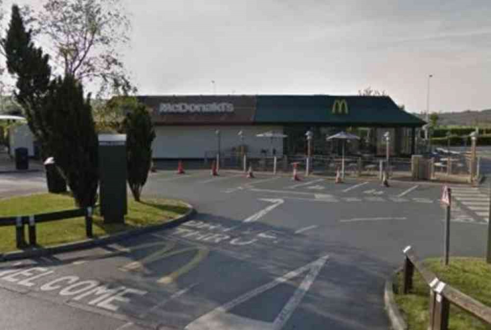 Exmouth's McDonald's at Liverton Business Park. Image courtesy of Google.