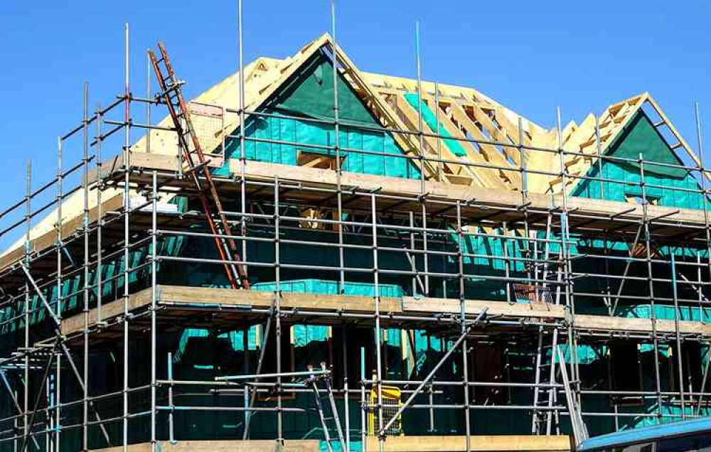 A stock image of a house under construction. Image courtesy of Alex Borland.