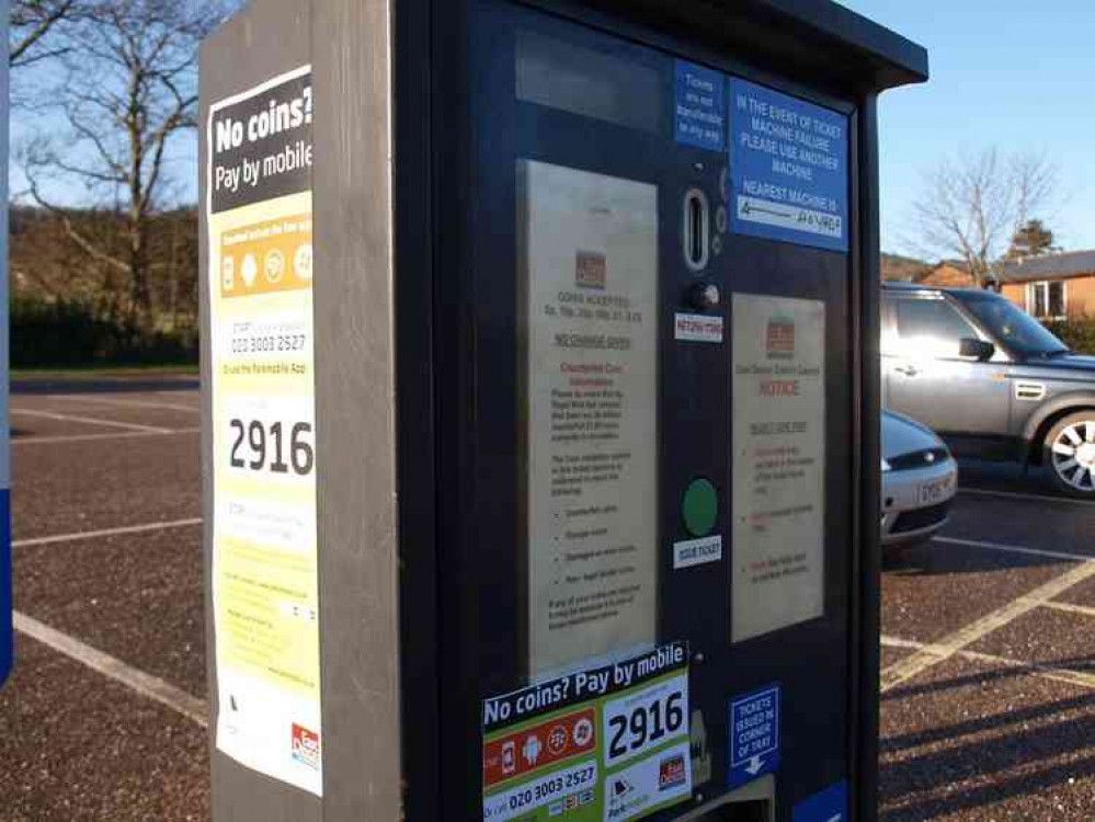 An East Devon District Council car park ticket machine. Image courtesy of EDDC. An East Devon District Council car park ticket machine. Image courtesy of EDDC.
