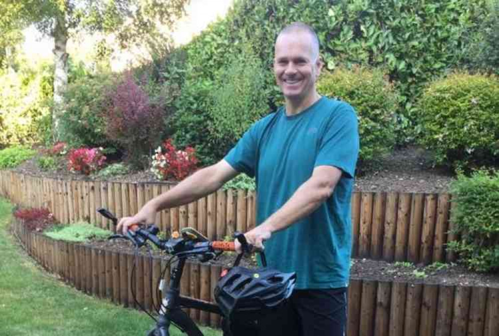 Paul with his bike ready to take on the Tour de Devon challenge