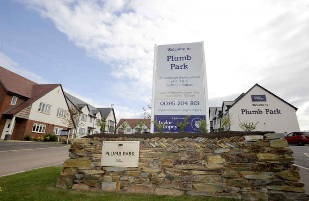 Taylor Wimpey's Plumb Park development in Exmouth. Credit: Taylor Wimpey