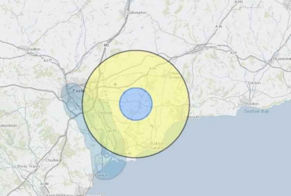 The Protection Zone and Surveillance Zone. Picture: Defra