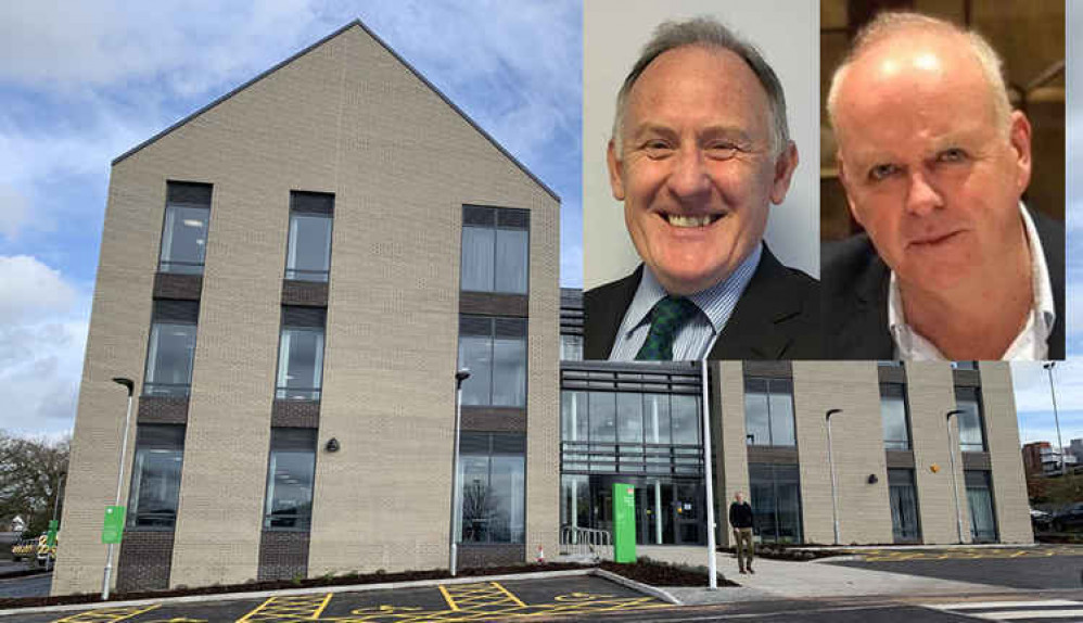 Claims of staff feeling bullied, including chief executive Mark Williams (inset left), have been raised at East Devon District Council, but leader Paul Arnott (inset right) says he is confident his Cabinet is innocent Claims of staff feeling bullied, including chief executive Mark Williams (inset left), have been raised at East Devon District Council, but leader Paul Arnott (inset right) says he is confident his Cabinet is innocent