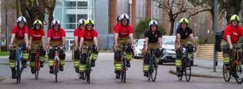 Firefighters ready to ride