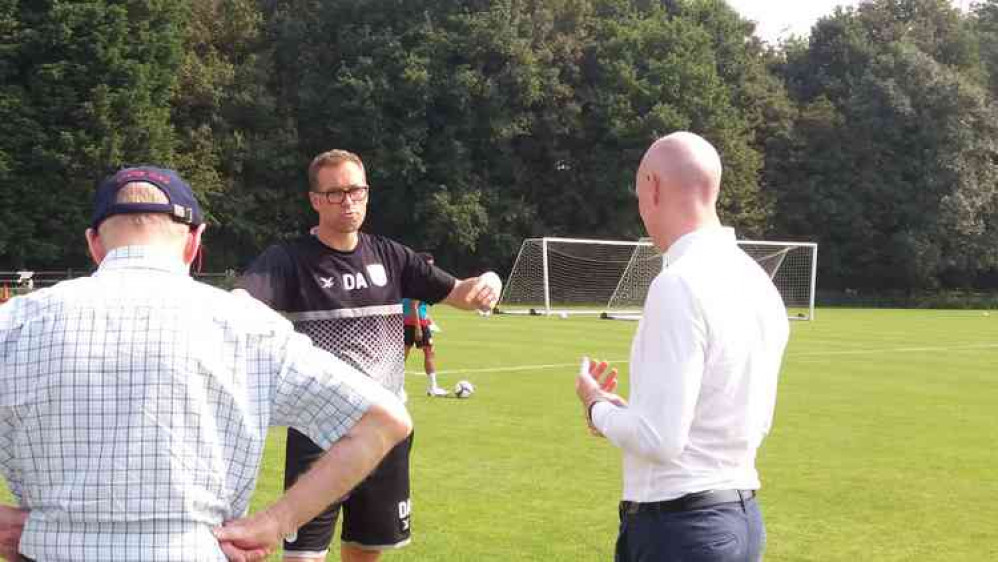 The MP was given a tour of the Reaseheath training ground.