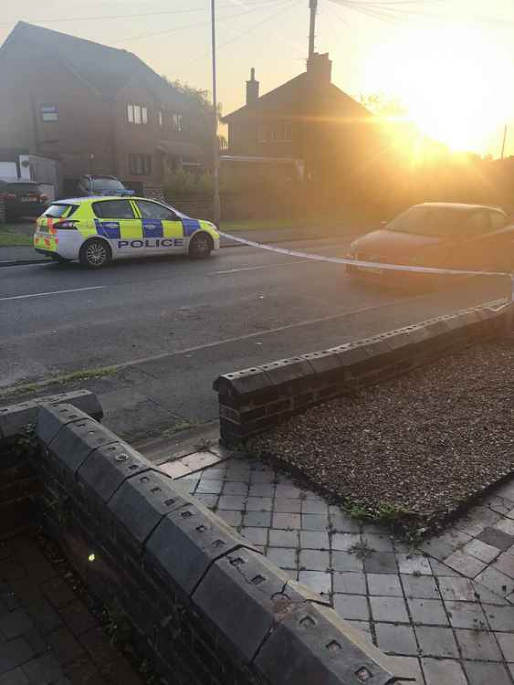 Police shut Hungerford Road after the incident.