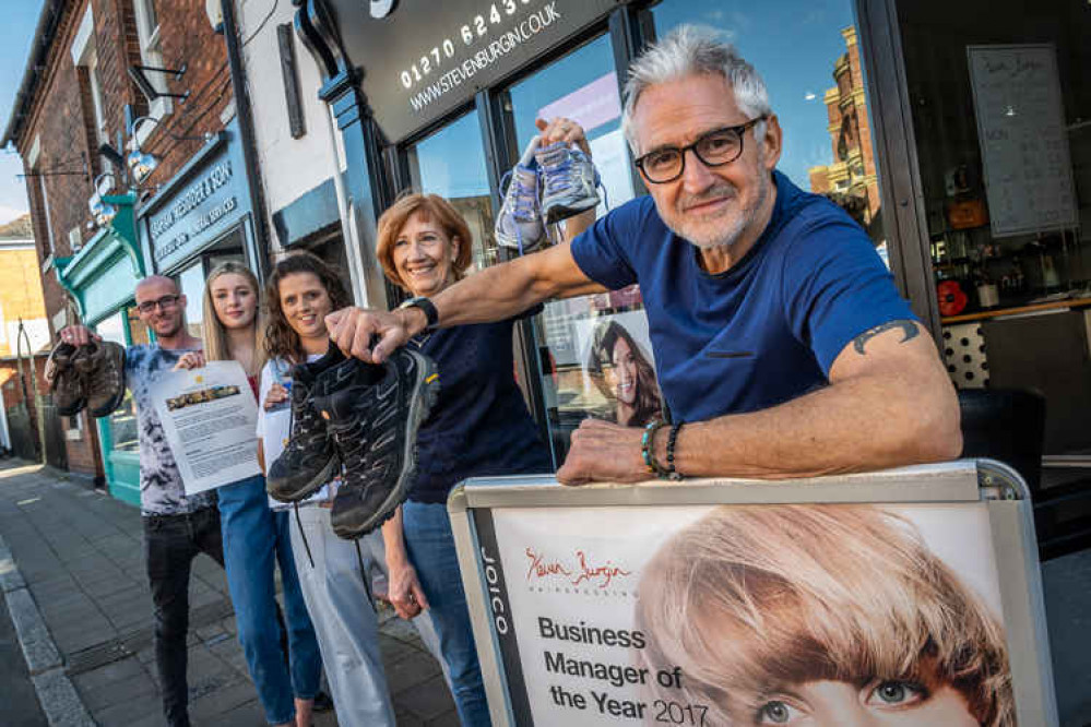 Steve and his hair salon get their boots