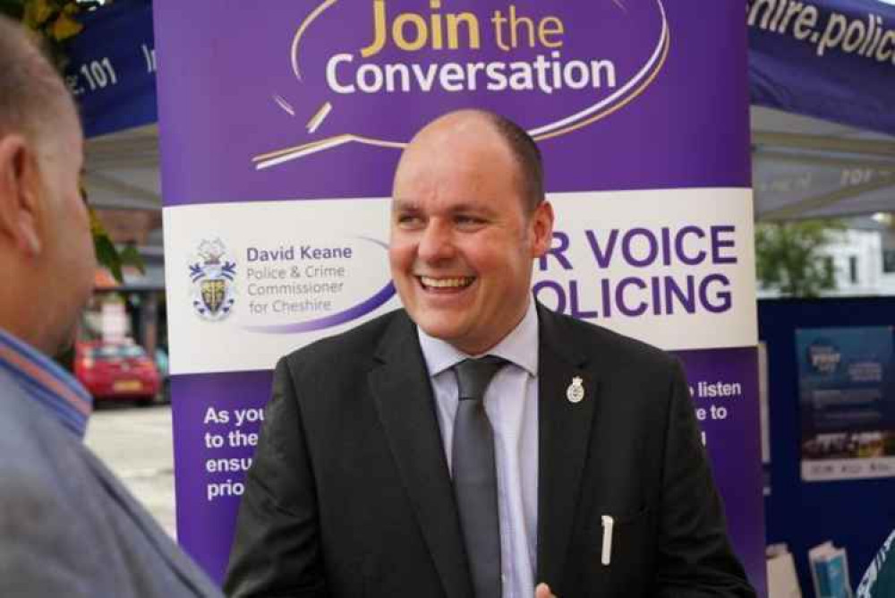 Cheshire Police and Crime Commissioner David Keane