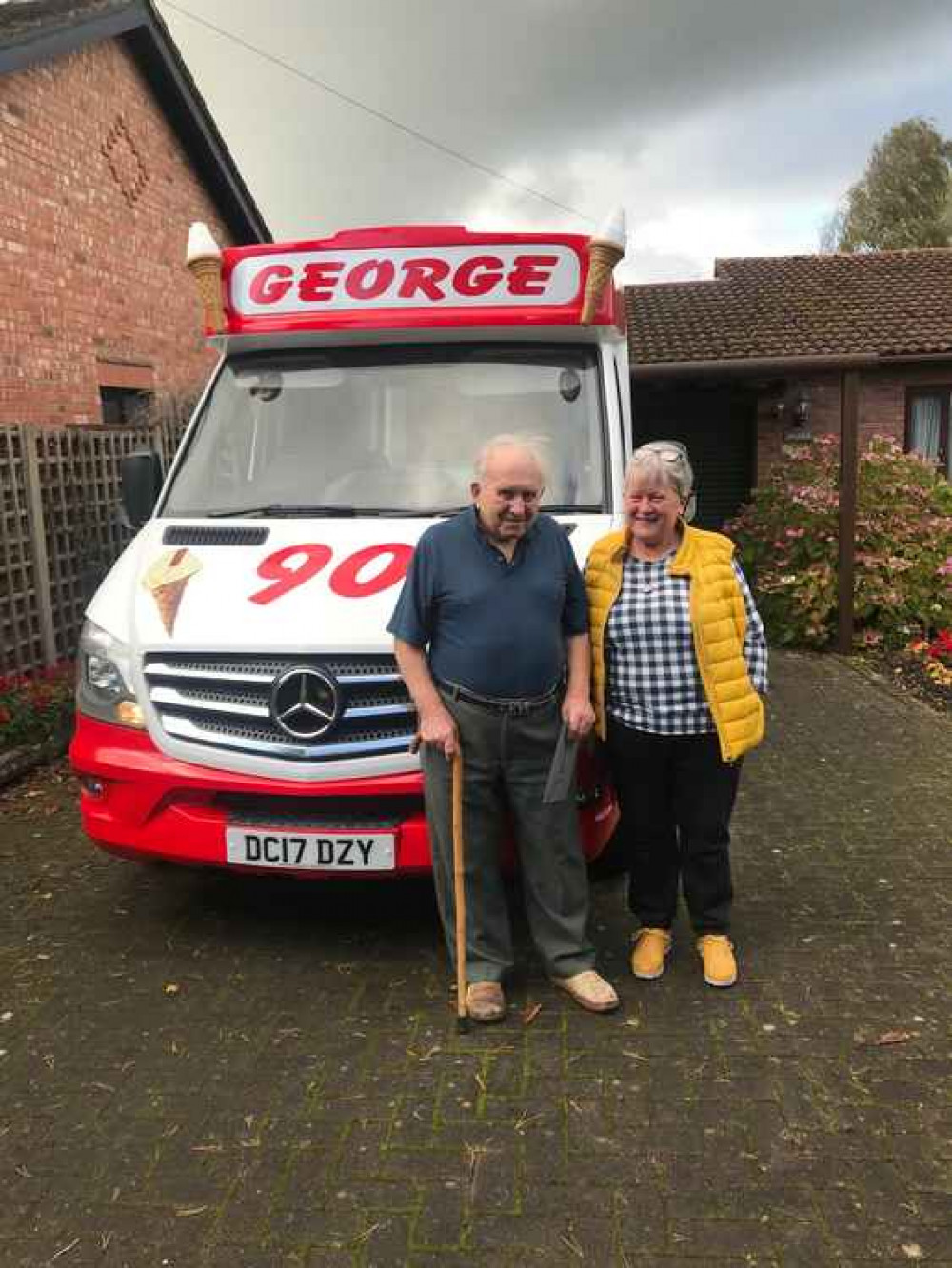 George and daughter, Judith. George and daughter, Judith.