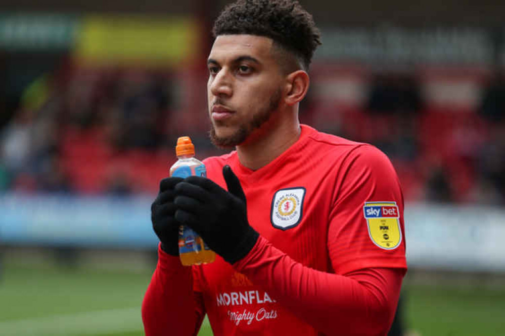Daniel Powell wasted first-half chances. Daniel Powell wasted first-half chances.