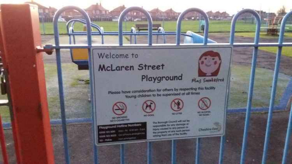 McClaren Street playground closed after vandals struck.