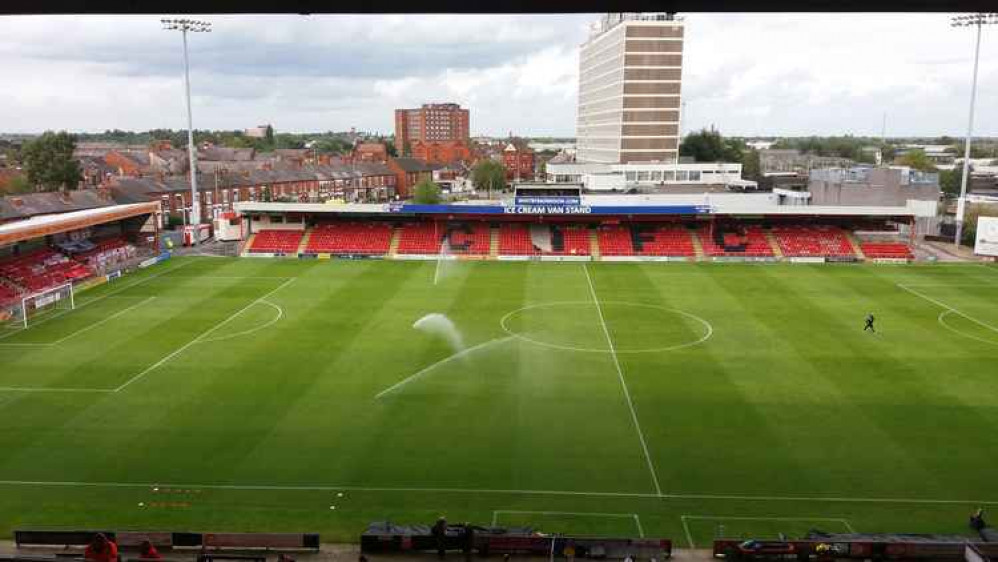 Gresty Road: 'fans could be back' if Cheshire East stays out of tier three.