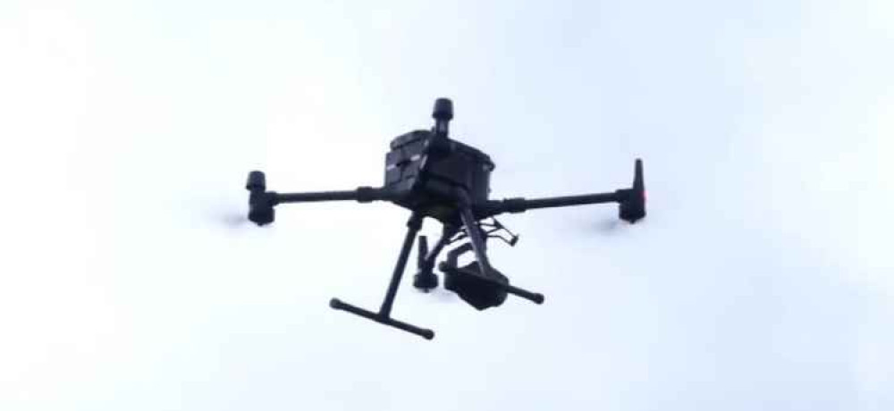 Cheshire Police's drone will be over Crewe this weekend. Cheshire Police's drone will be over Crewe this weekend.