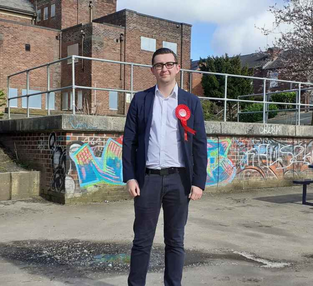 Labour candidate Connor Naismith says rival's views 'undermine key workers'.