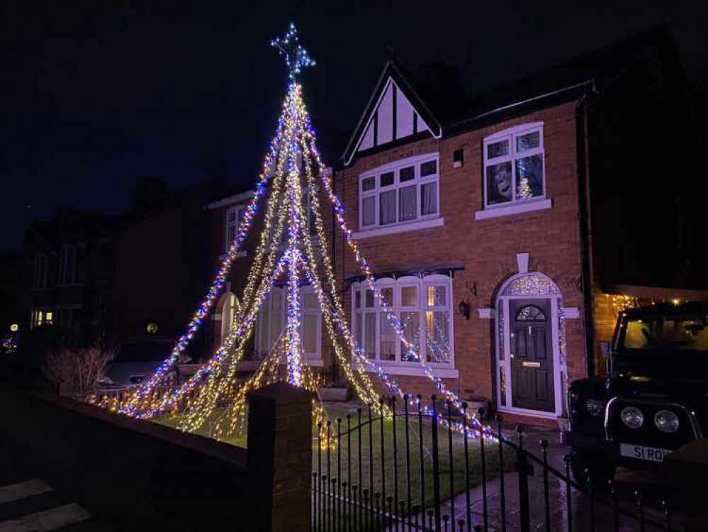 The display at Jesmond Crescent is almost as high as the property.