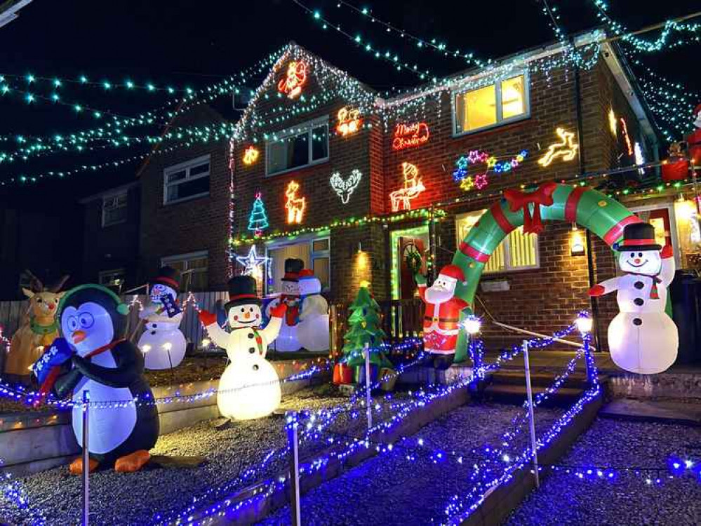 Inflatable fun at Ravenscroft Road.