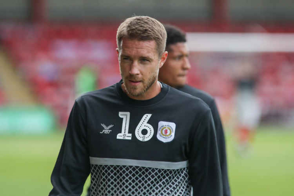 Olly Lancashire: first goal for Crewe, and his first since September 2017.