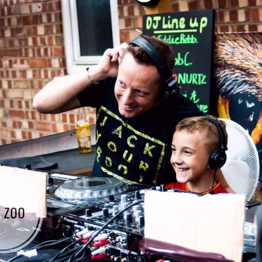 Georgy Capener and his uncle and Zoo DJ, Just Robb