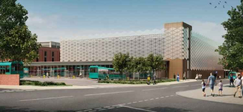 What Crewe's new bus station will look like. What Crewe's new bus station will look like.