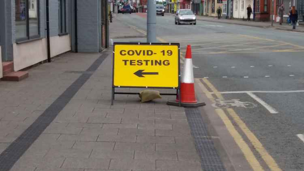 Sign on Nantwich Road points the way.