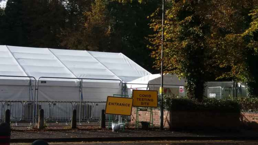 Crewe's Covid test centre.