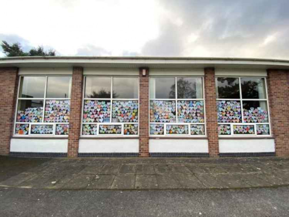 People have been invited to send in coloured and patterned hearts (Photos: Jonathan White).