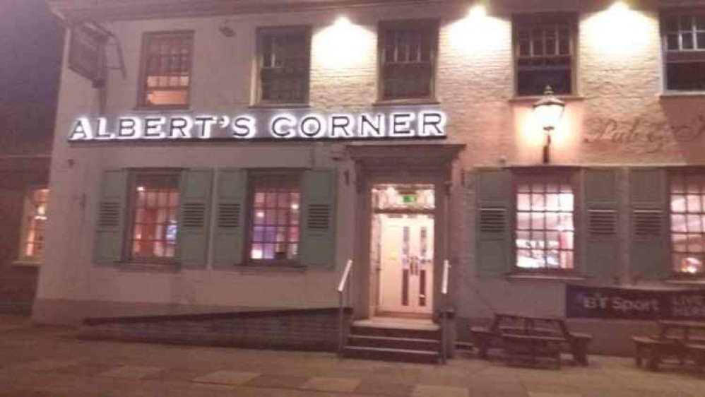 Albert's Corner is part of the town centre scene.