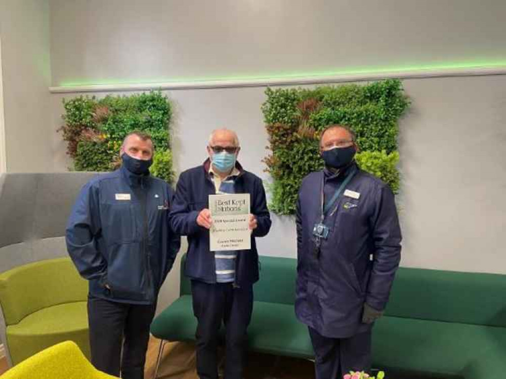 Staff at Crewe Railway Station have created a Calm Corner.