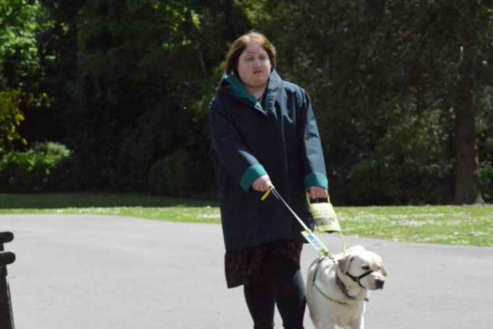 Hannah Fairclough with guide dog Yazz. (Photo courtesy of Hannah Fairclough).