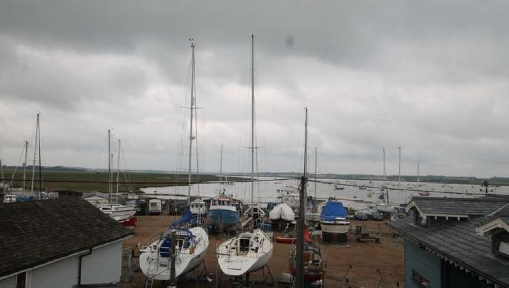 Boatyard just behind cafe