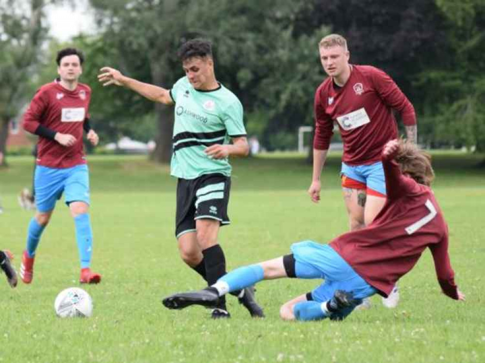 More action from Talbot's home clash with Sydney Arms. (Pic: Jonathan White).